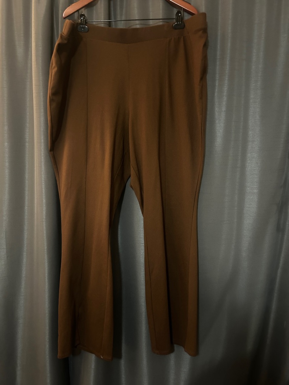 Ava & Viv Brown Boot Cut Ponte Pants